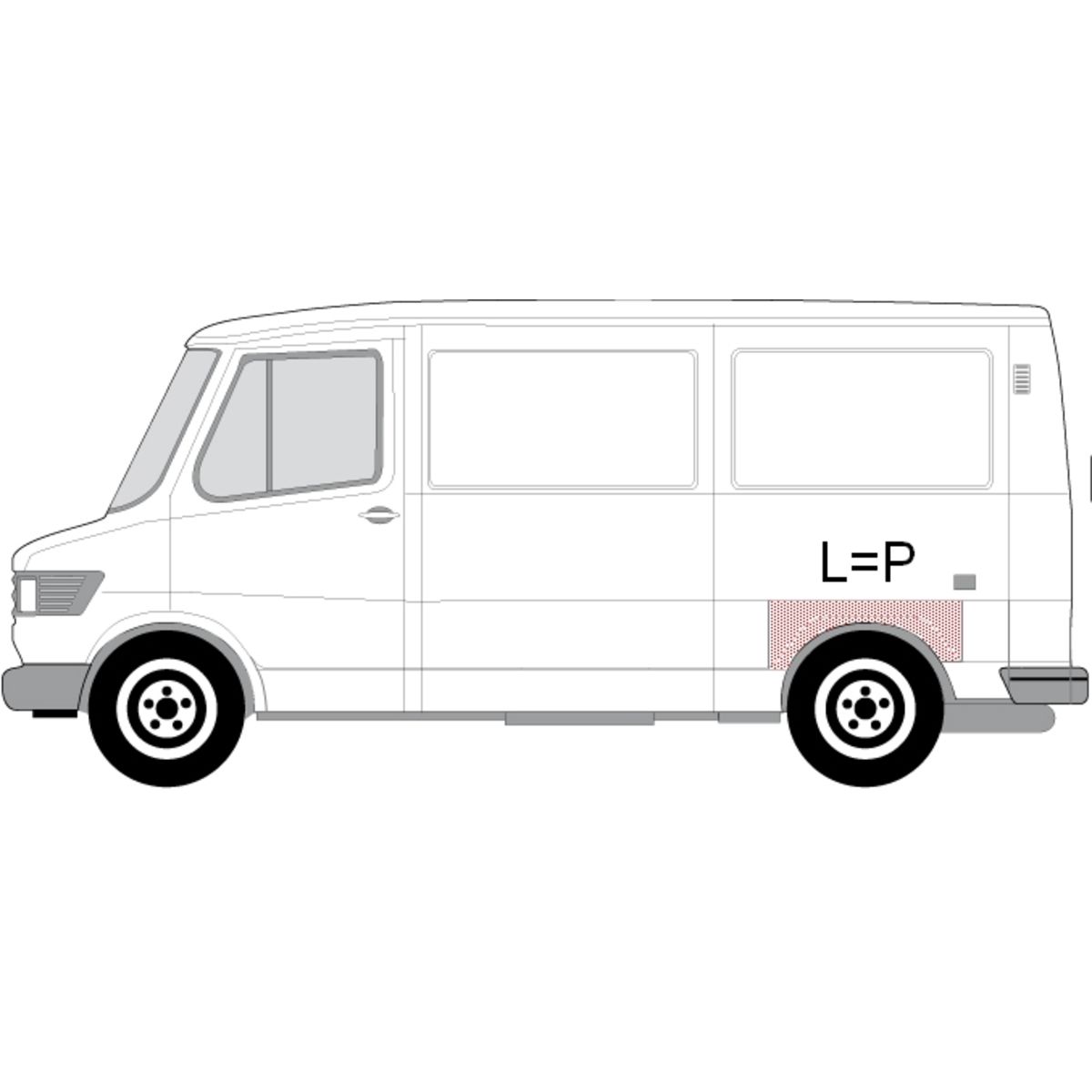 Reparatursatz, Kotflügel hinten BLIC 6504-03-3545560P