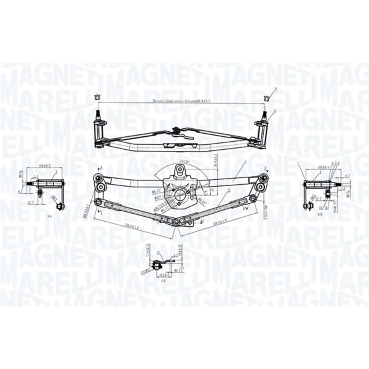 Magneti Marelli Wischergestänge 085570190010