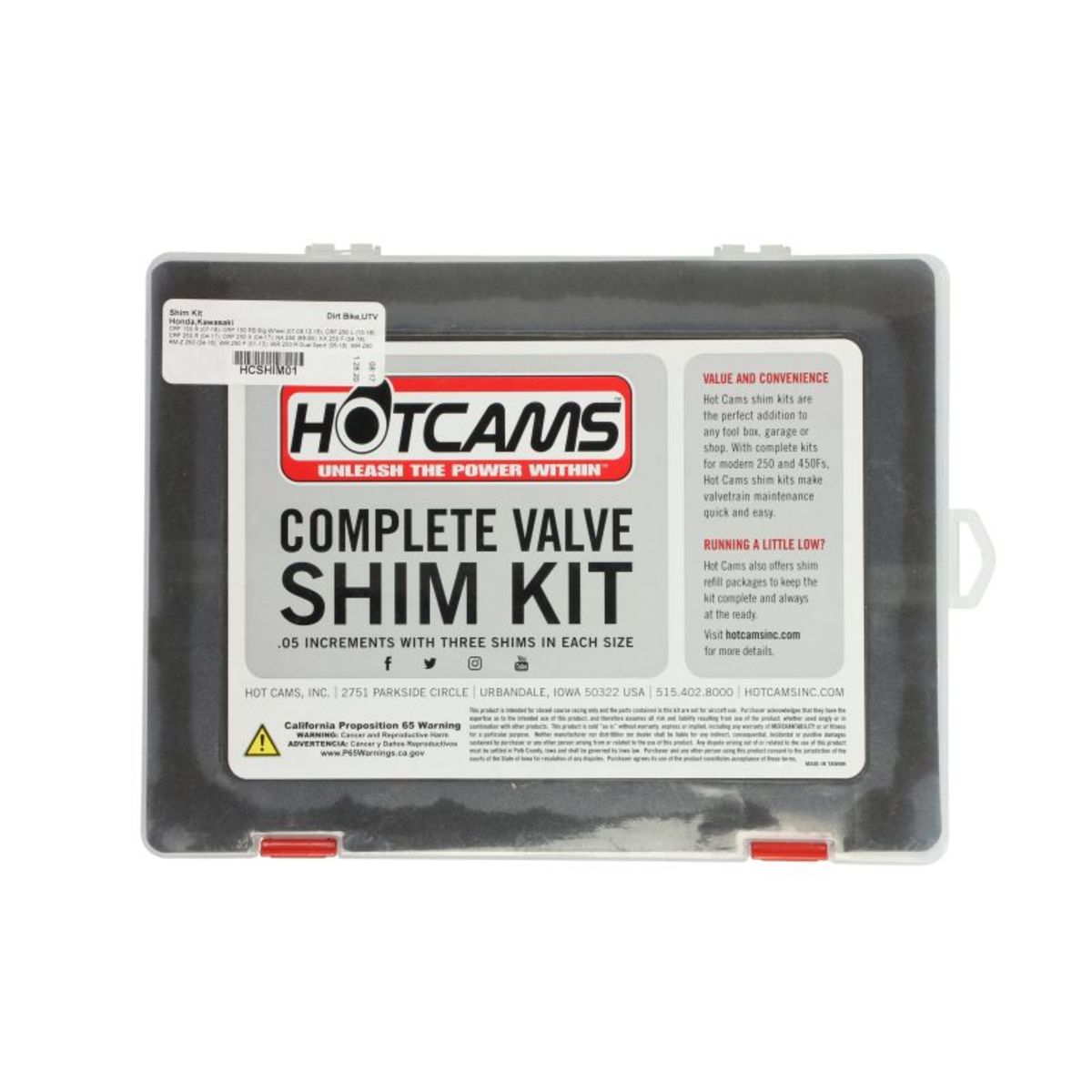 Soupapes, pastilles de soupape 4RIDE HCSHIM01