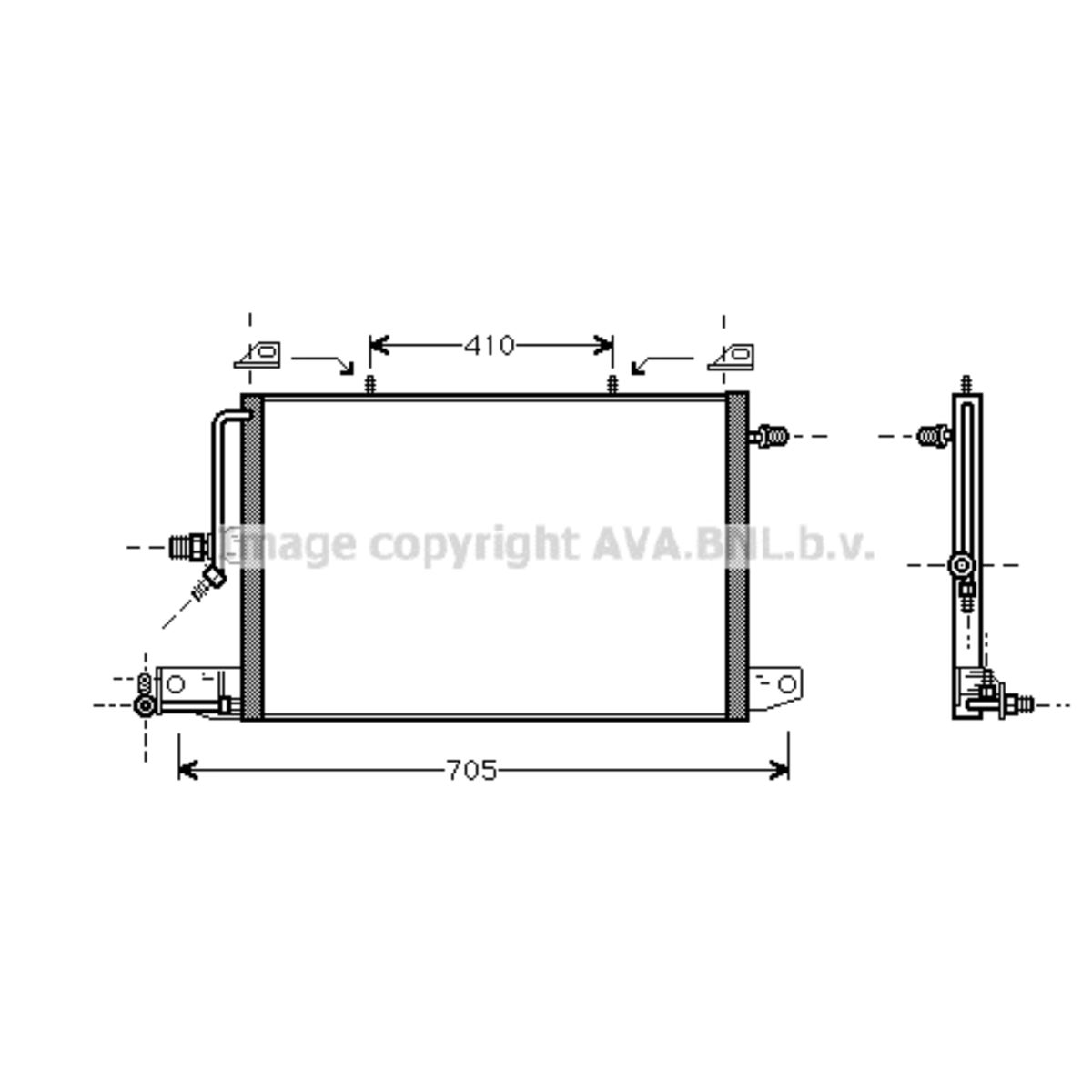 Image of Condensator, airconditioning   AVA