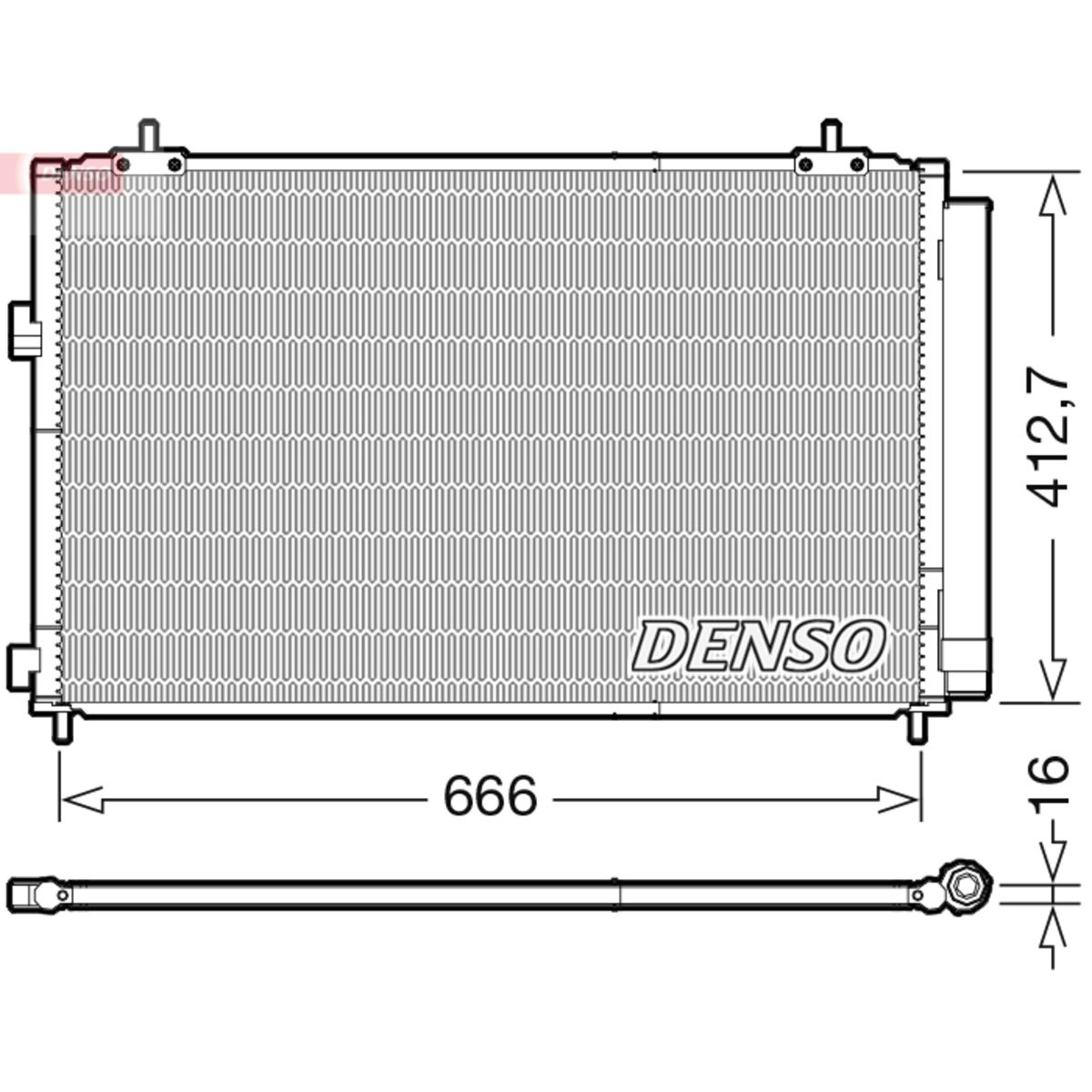 Denso Condensatore, Impianto Di Climatizzazione Dcn50059