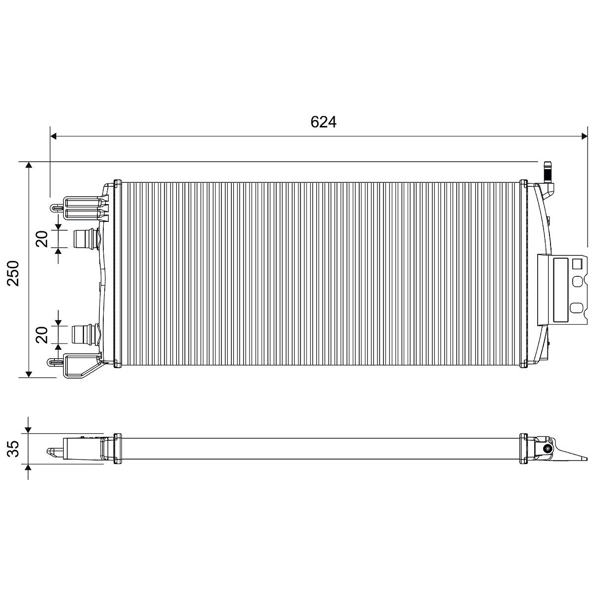 Motorkühler VALEO VAL701481