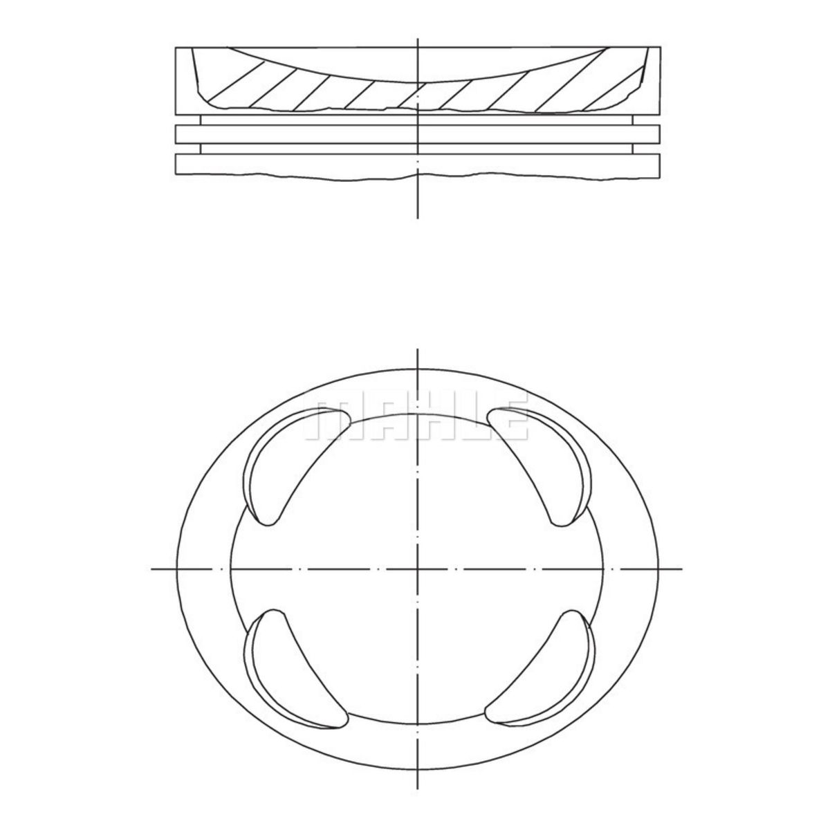 Mahle Pistone 081 Pi 00104 001