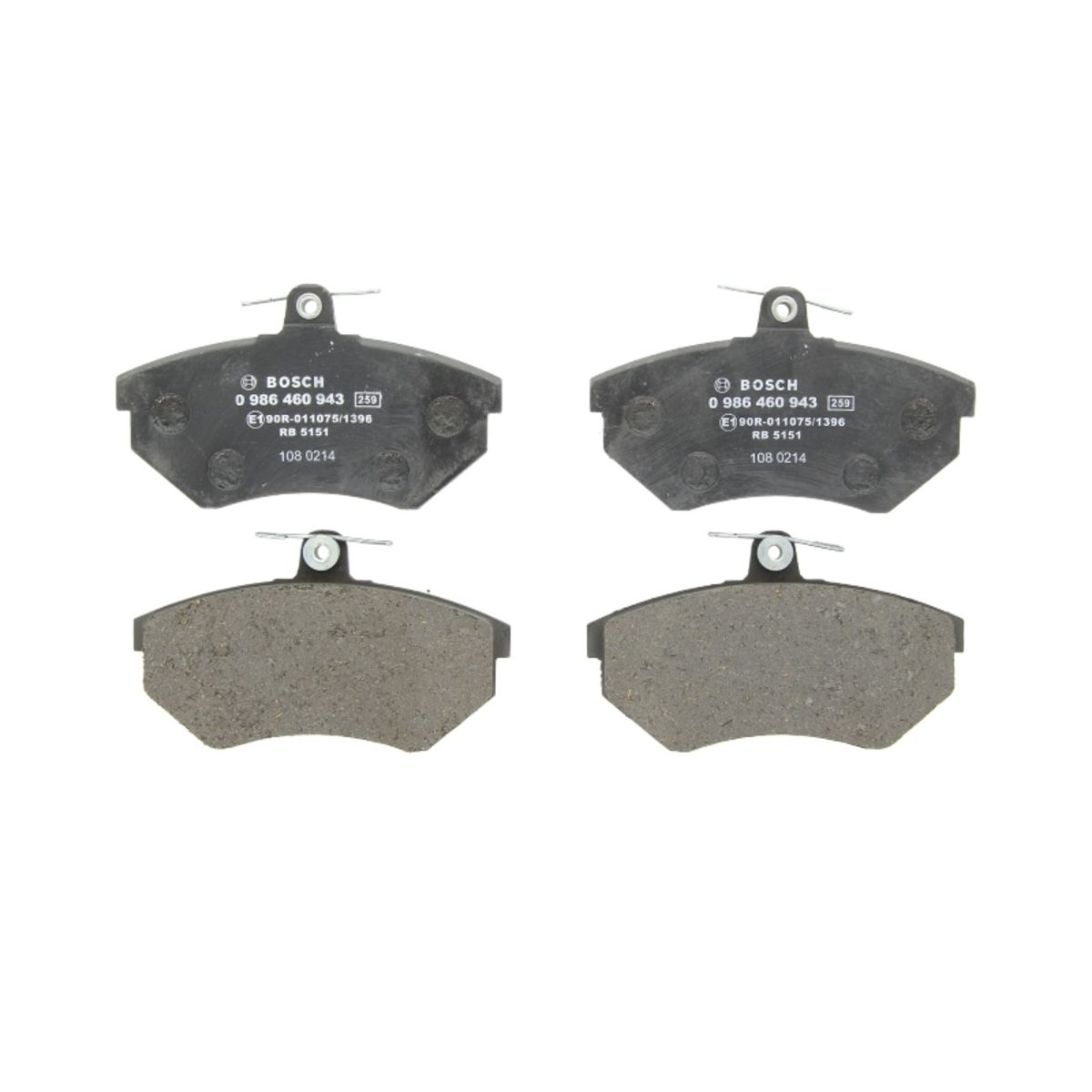 Bosch Jeu De Plaquettes De Frein 0 986 460 943, Avant