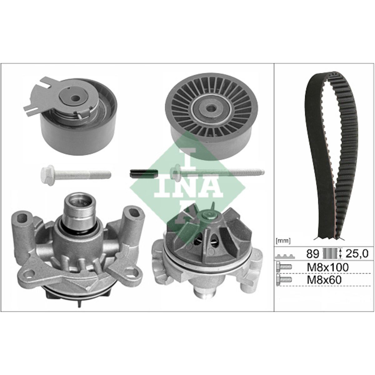 Image of Waterpomp + distributieriem set PowerGrip®