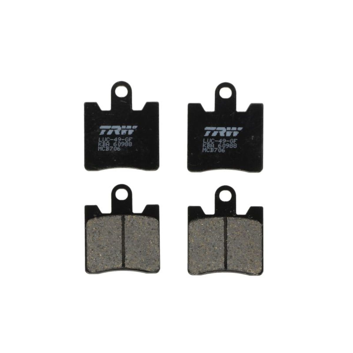 Jeu de plaquettes de frein TRW MCB706