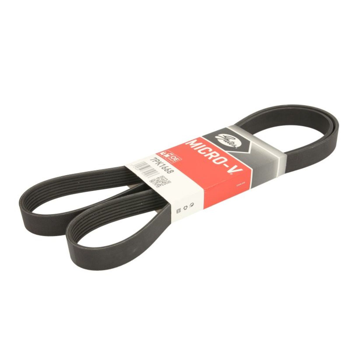 Schwarz Keilrippenriemen Gates 7Pk1668