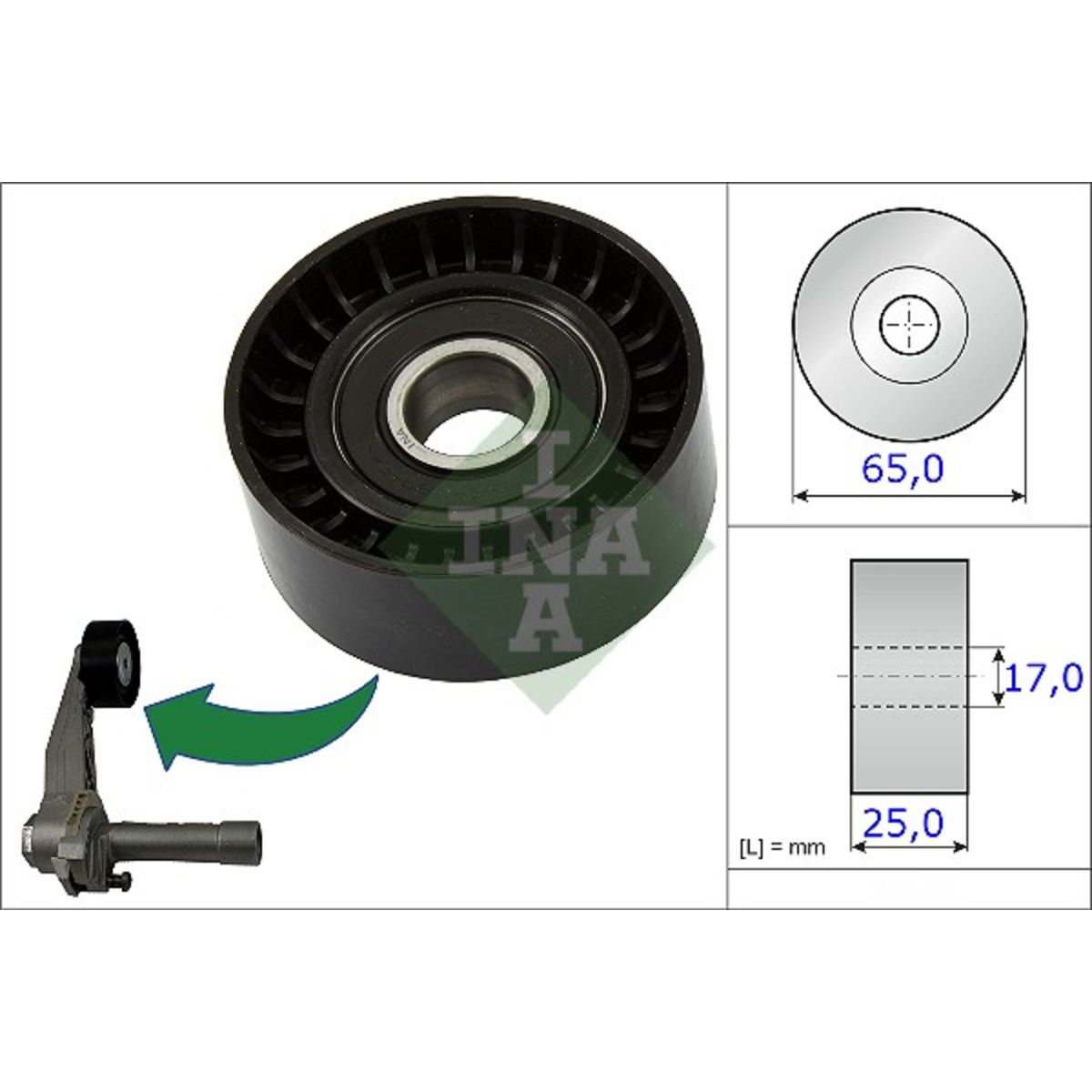Schaeffler Ina Galet Tendeur, Courroie D'accessoire 531 0866 10