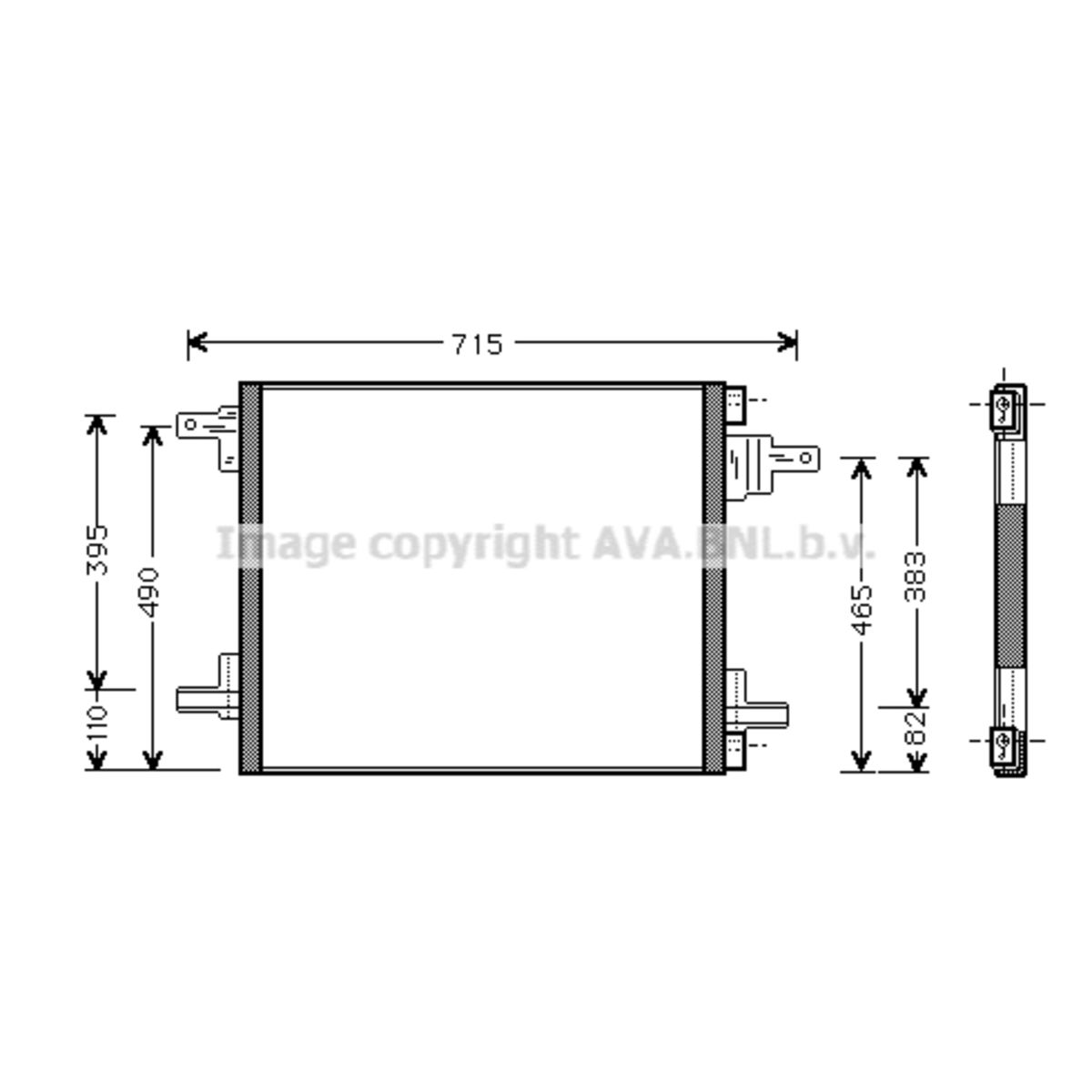 Image of Condensator, airconditioning   AVA
