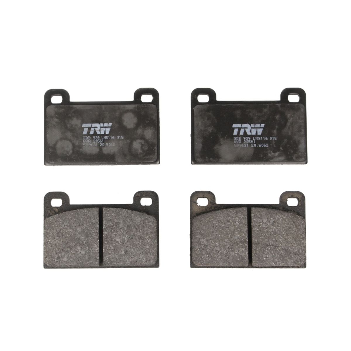 Trw Set Di Pastiglie Freno Gdb939, Anteriore