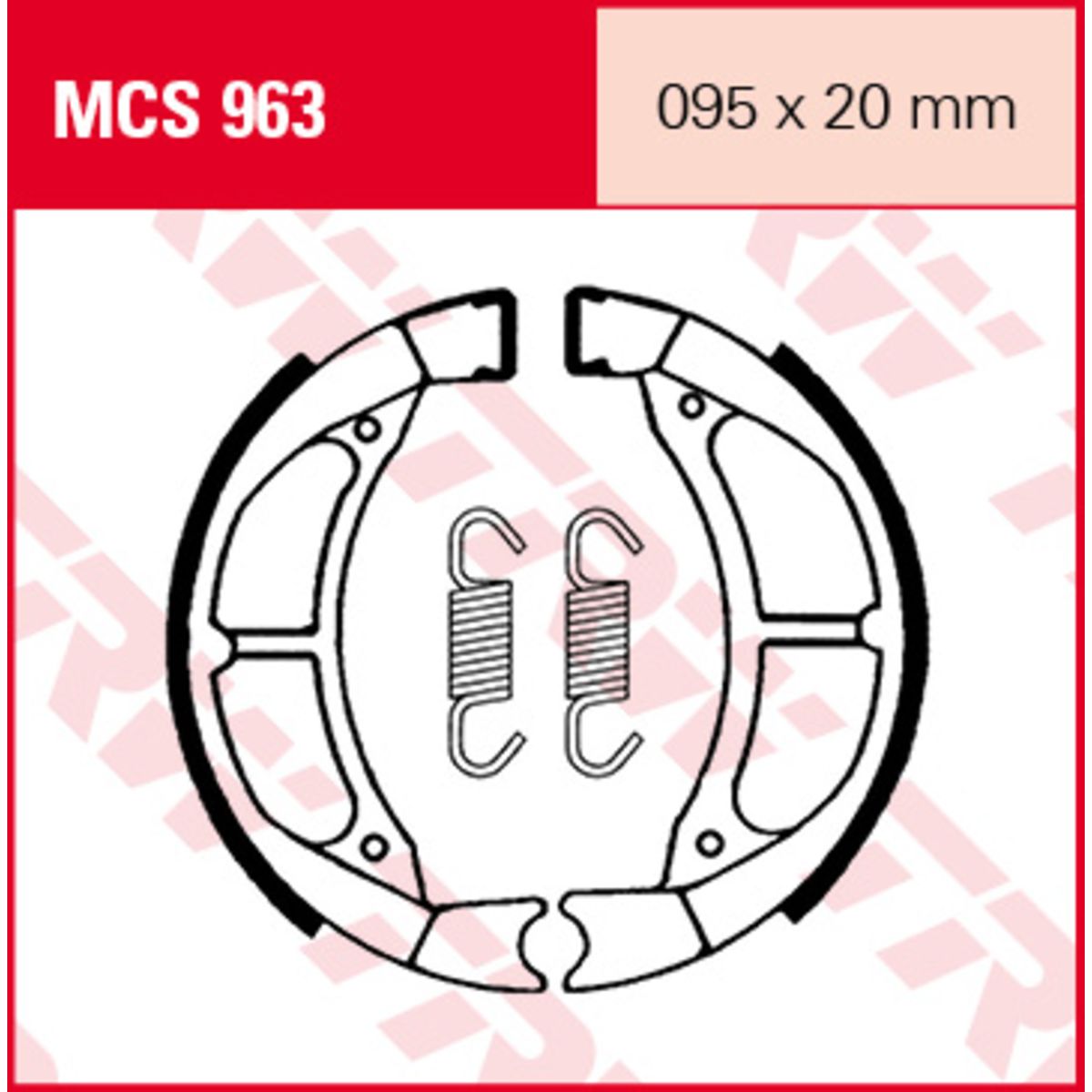 Set di ganasce freno TRW MCS963