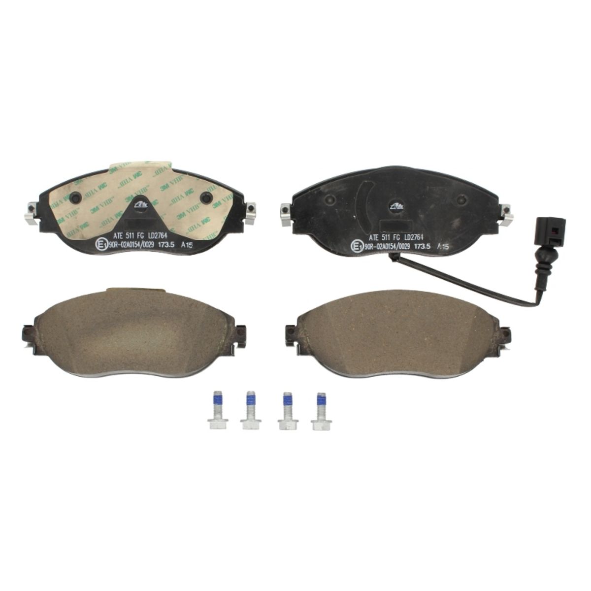 Bremsbelagsatz ATE 13.0470-2764.2, Vorne, Keramik