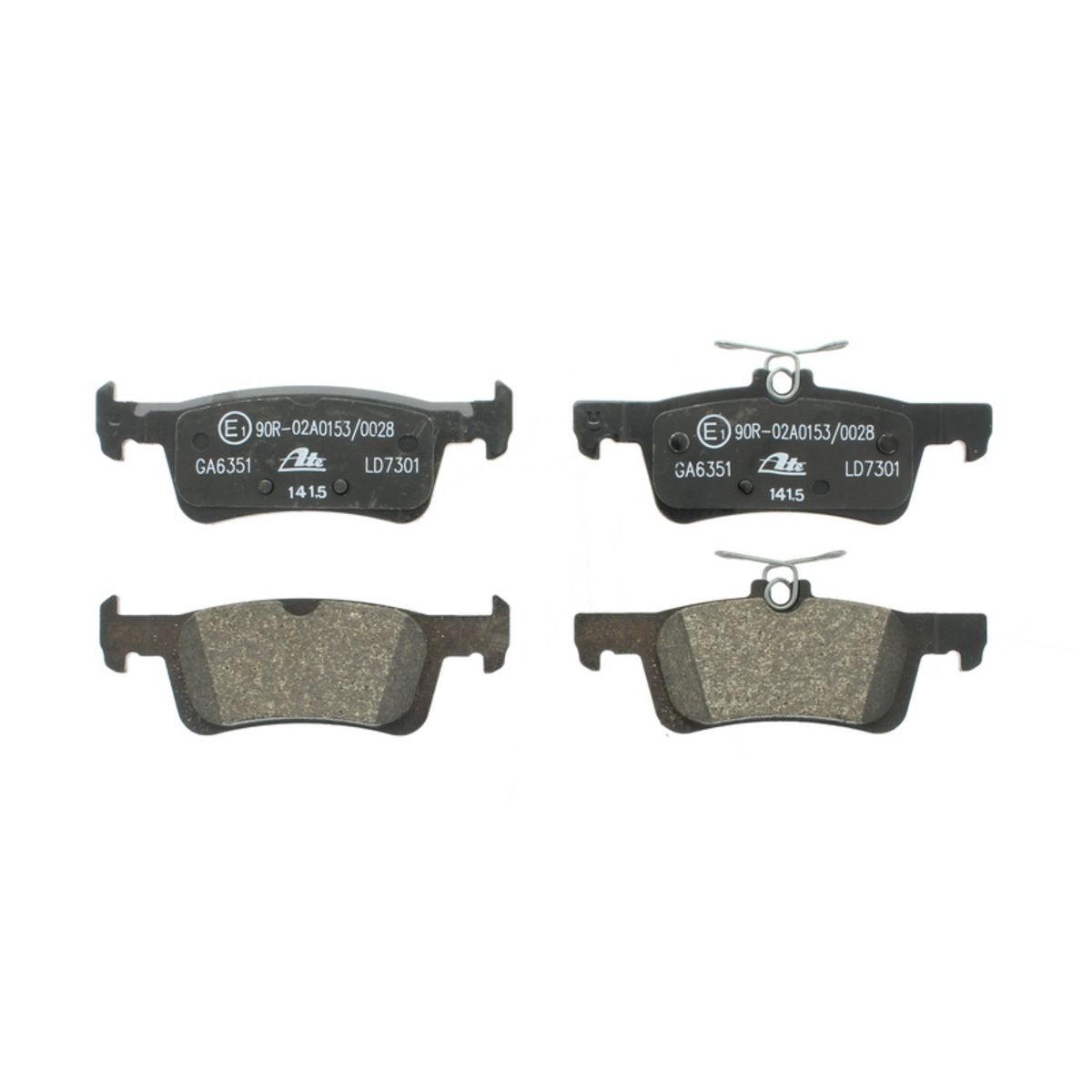 Bremsbelagsatz ATE 13.0470-7301.2, Hinten, Keramik