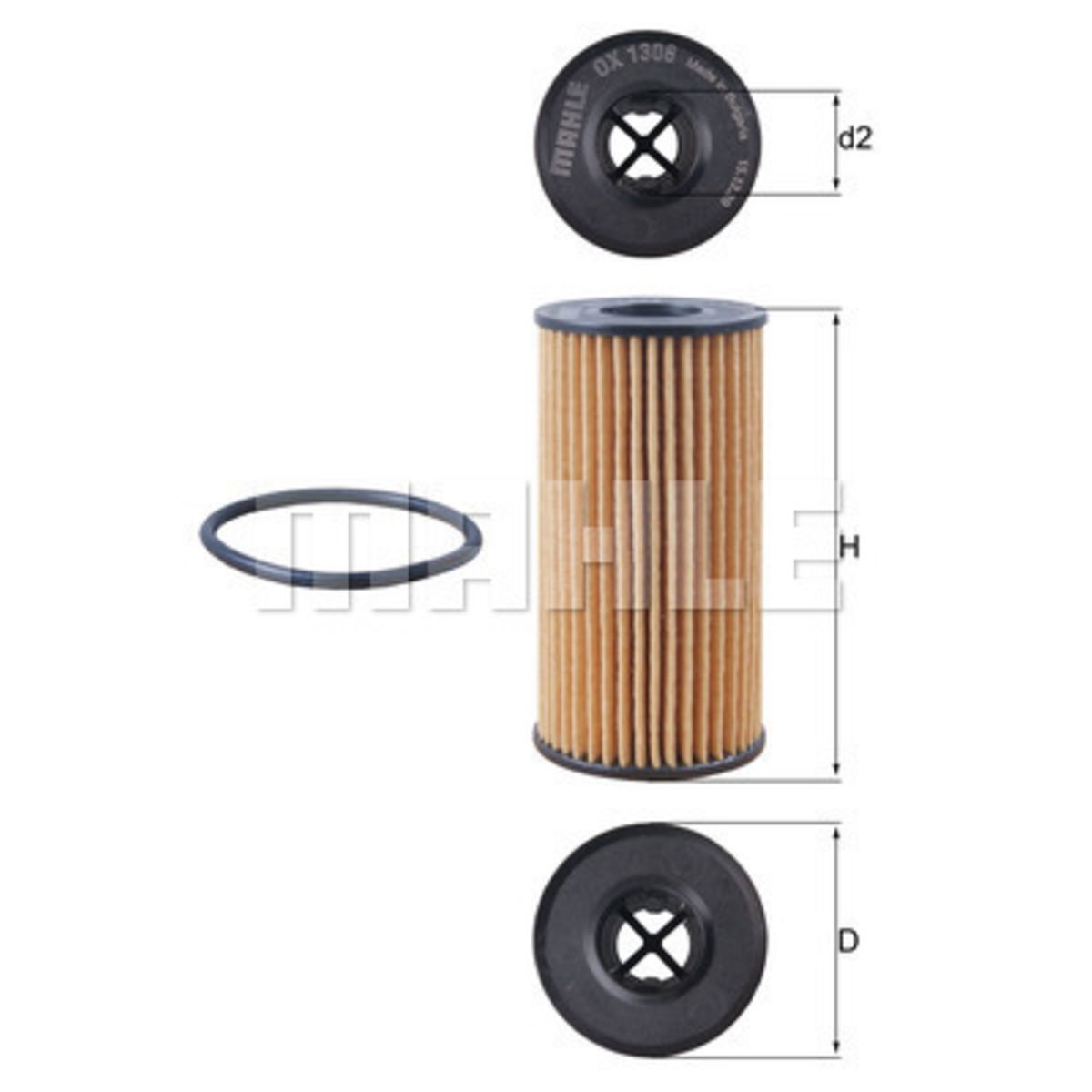 Image of Oliefilter  OX1308D