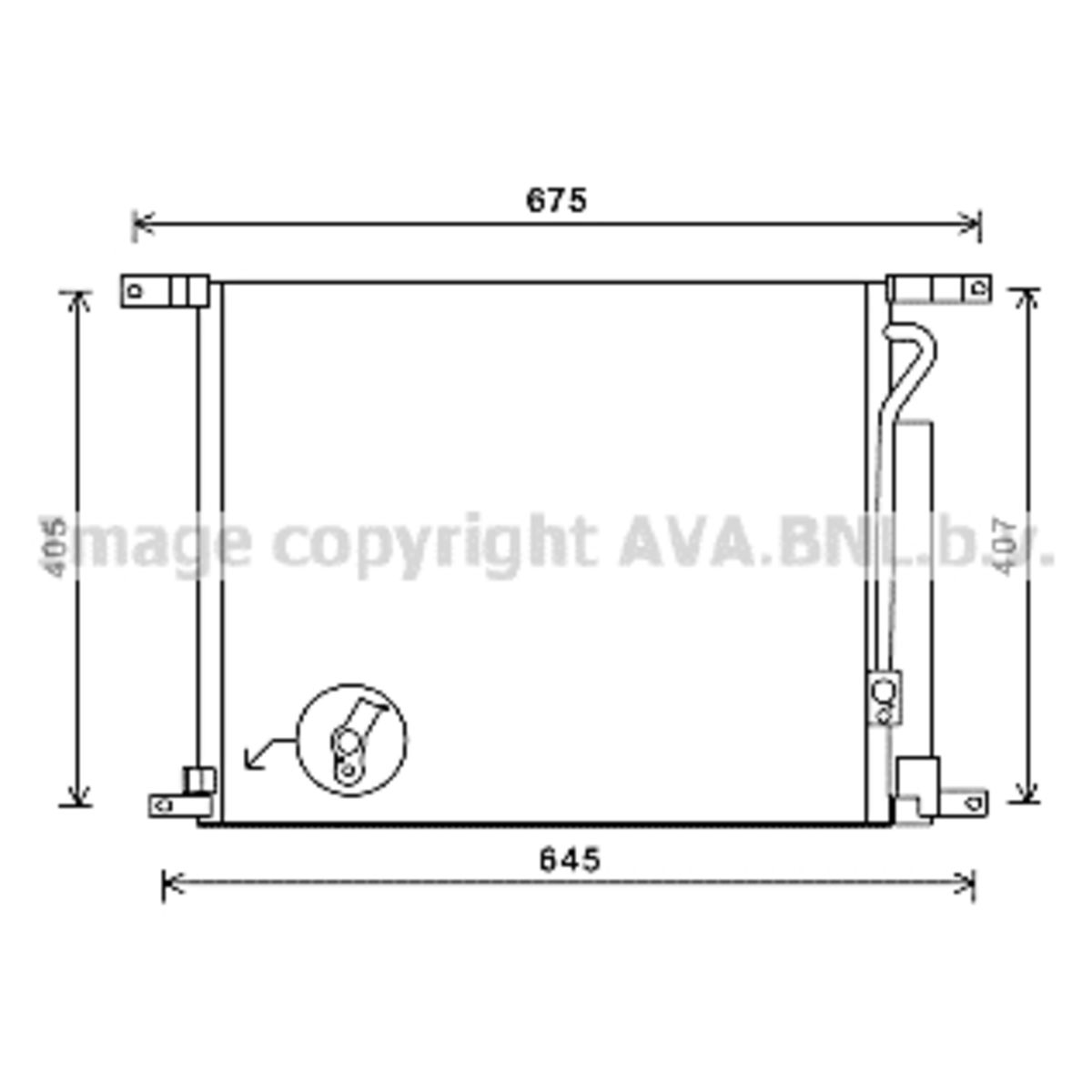 Image of Condensator, airconditioning   AVA