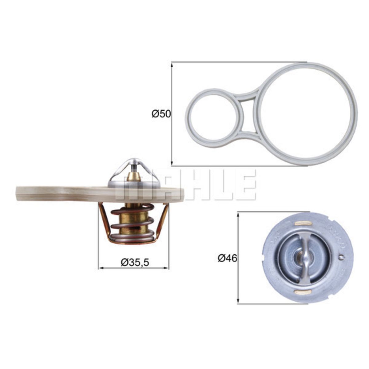 Mahle Thermostaat, koelvloeistof  TX 255 91