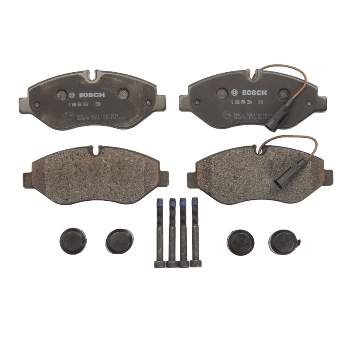 BOSCH Kit de plaquettes de frein, frein a disque  0 986 494 334