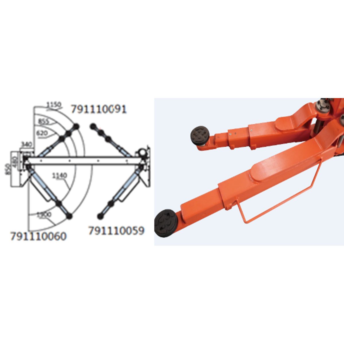 Image of Korte arm (basis) lift  ZL791110060