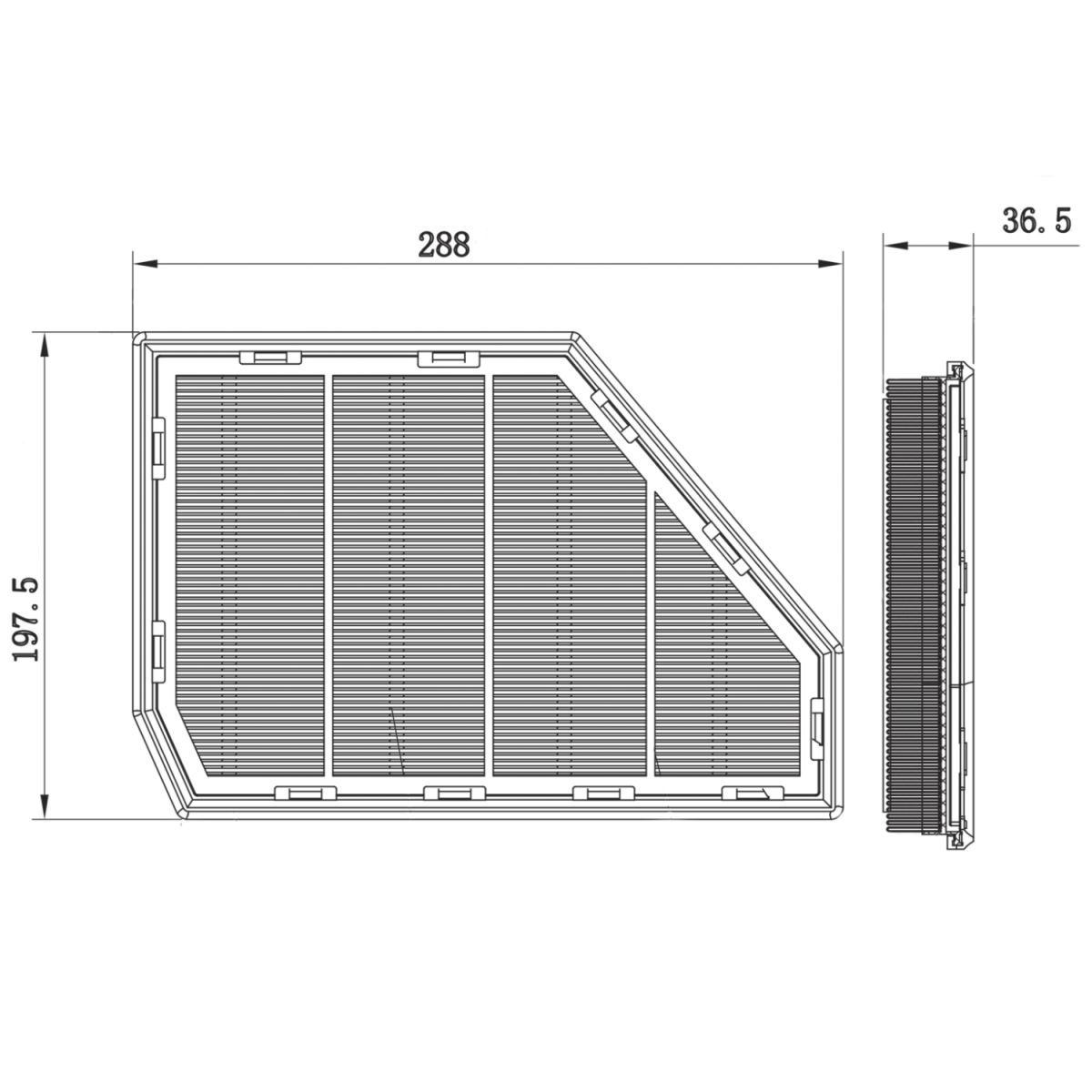 Image of Luchtfilter  BILSTEIN , rechts