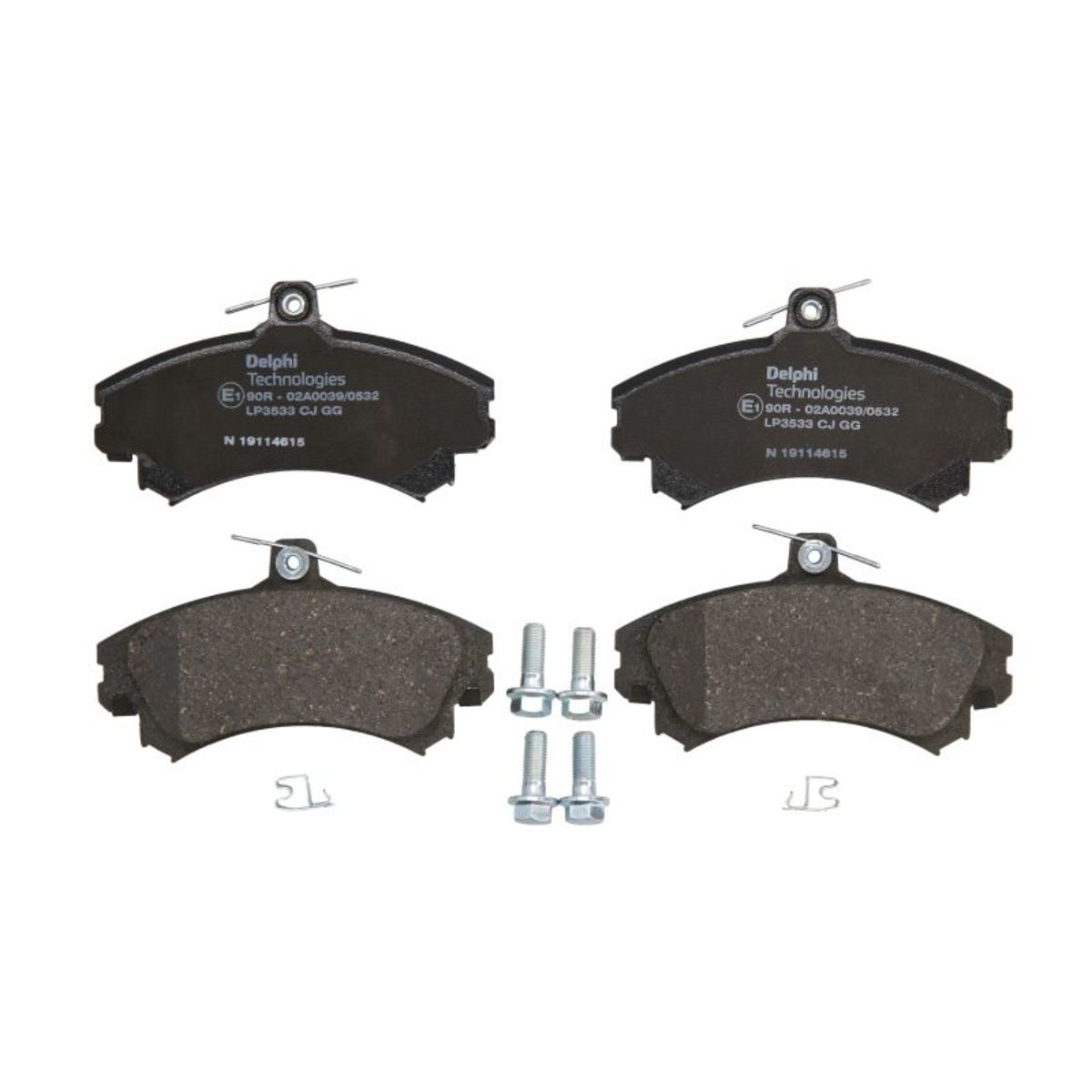 Delphi Set Di Pastiglie Freno Lp3533, Anteriore