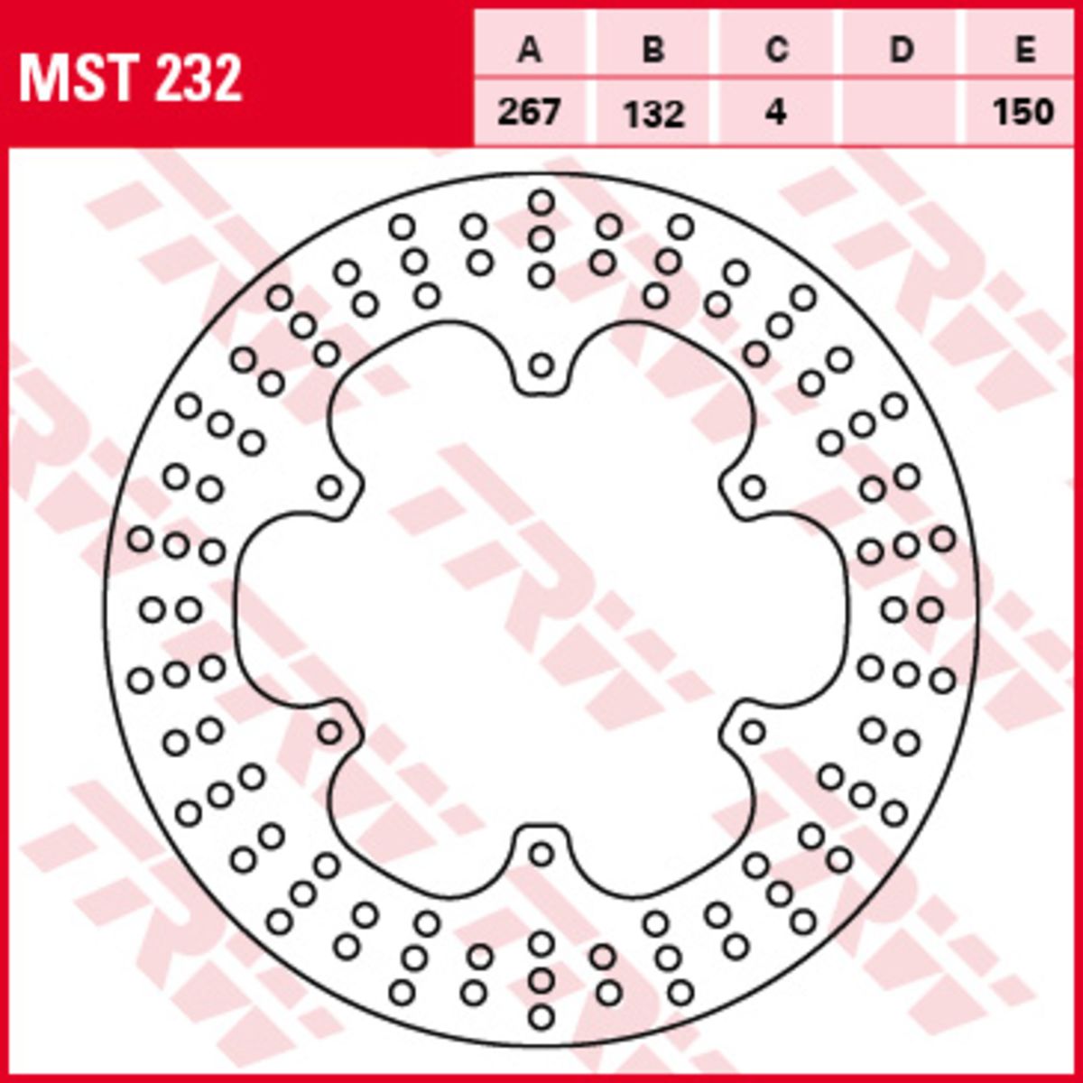 Disco freno TRW MOTO MST232