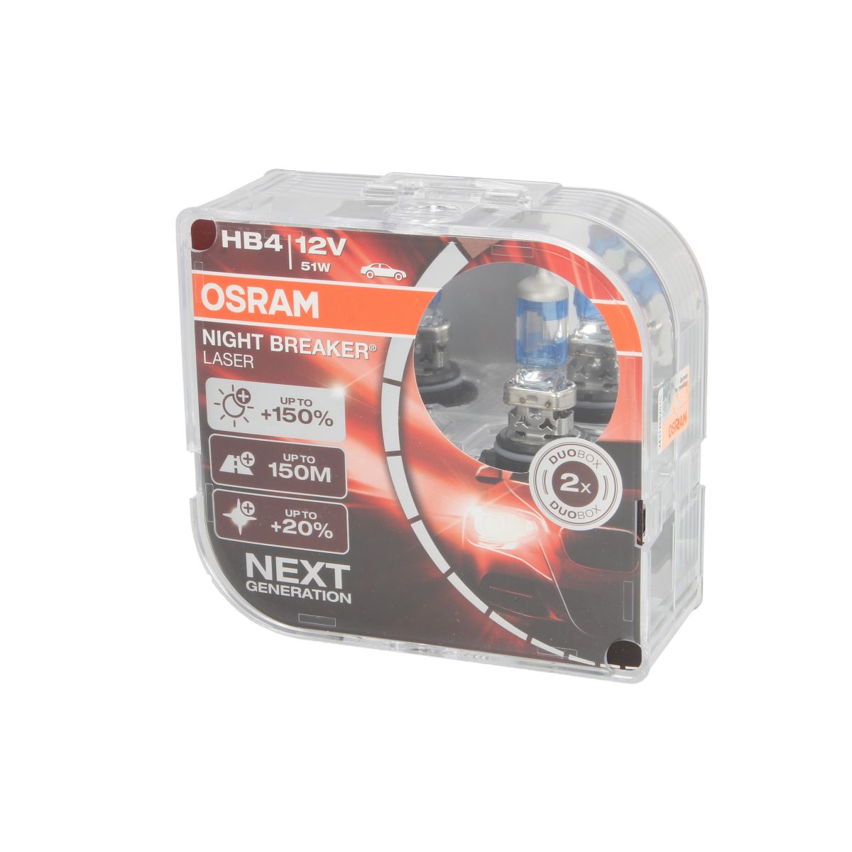 Image of Lamp Halogeen  HB4 Night Breaker Laser 12V/51W, 2 Stuk