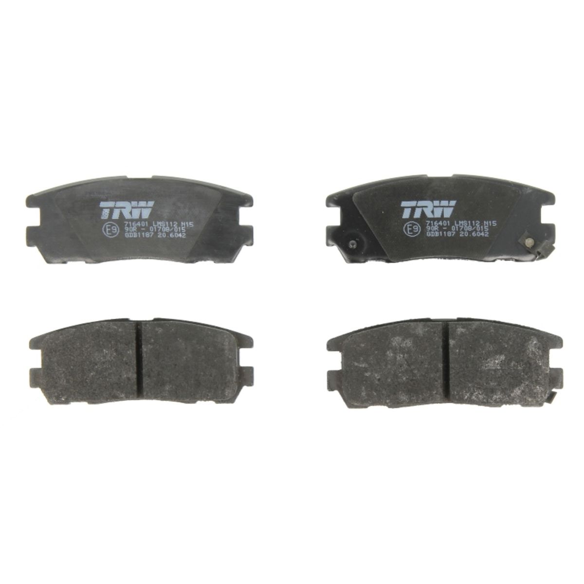 Trw Bremsbelagsatz Hinten Gdb1187