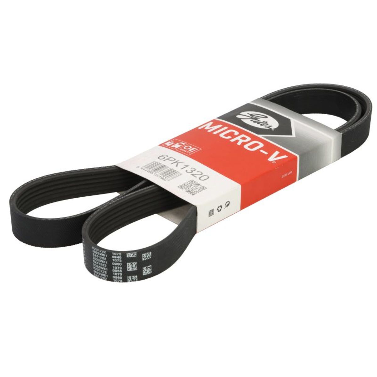 Nero Cinghia Poly-V Gates 6Pk1320