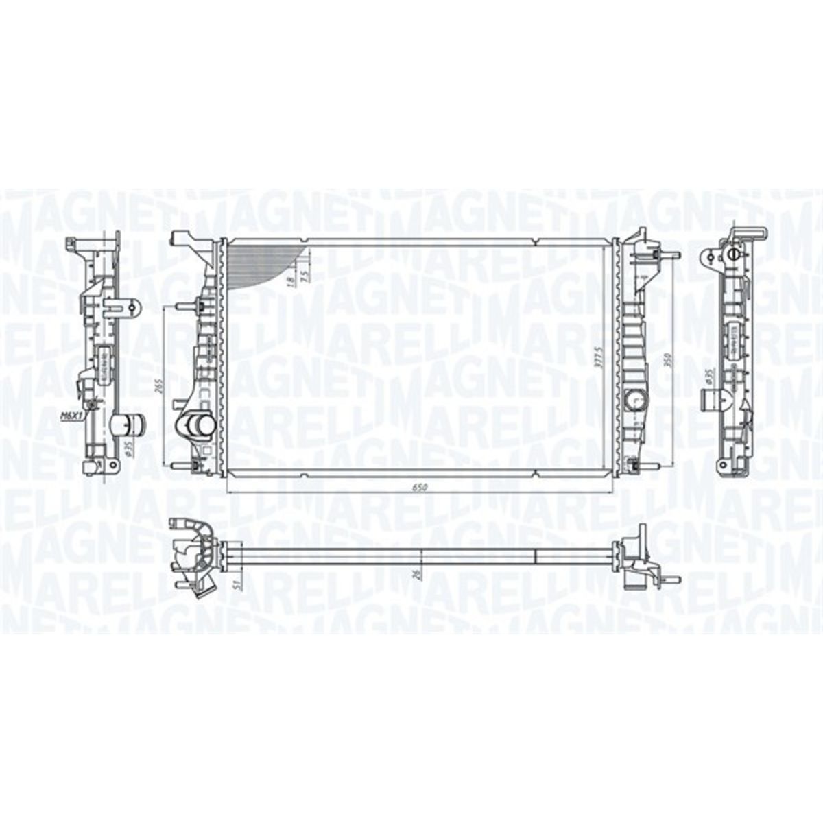 Magneti Marelli Radiatore 350213200600