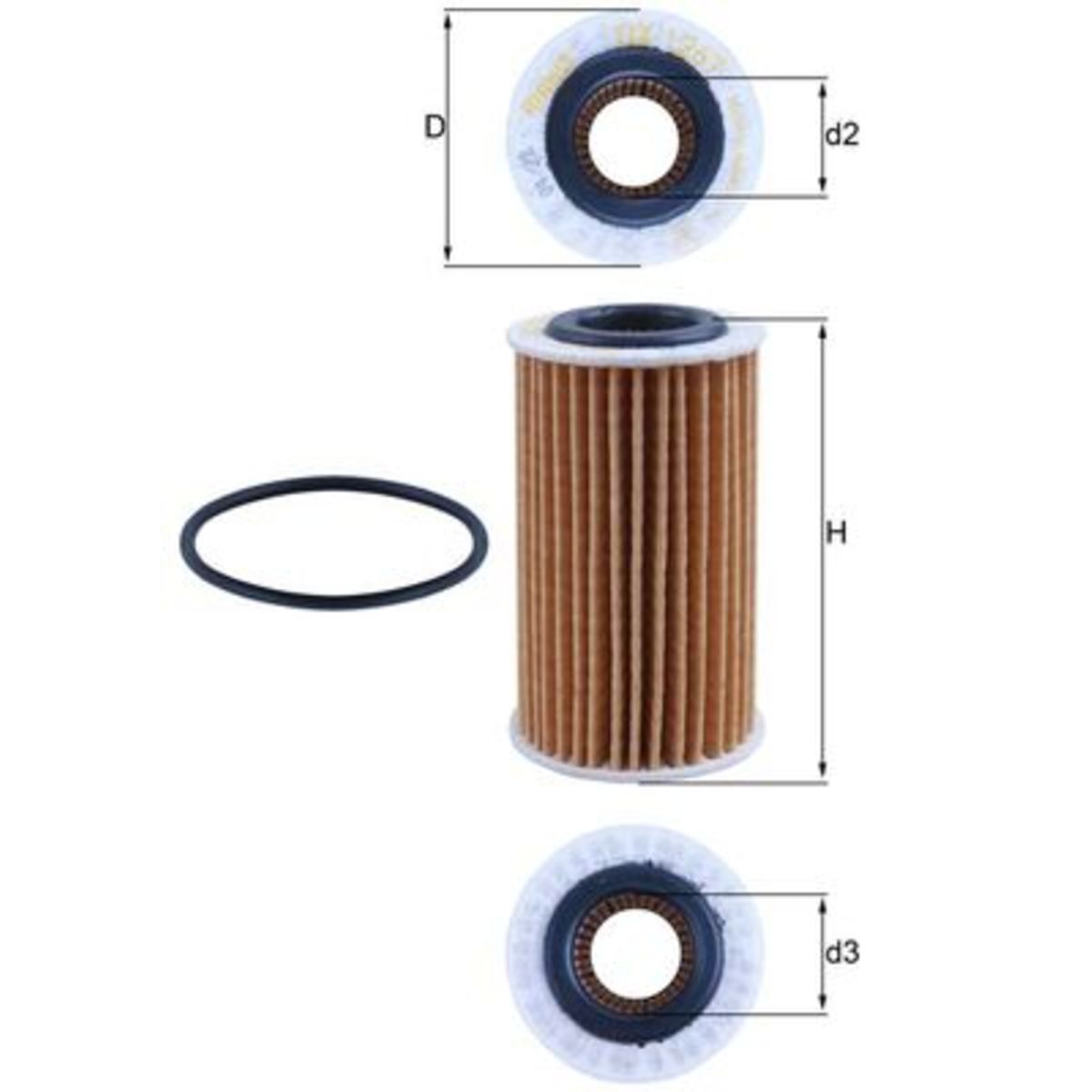 Knecht Filtro Olio Ox1267d
