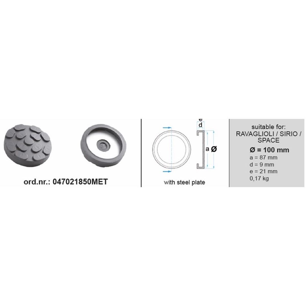 Image of Rubberen buffer voor krikken