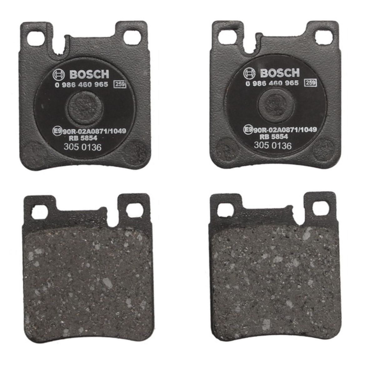 Bosch Jeu De Plaquettes De Frein 0 986 460 965, Arrière