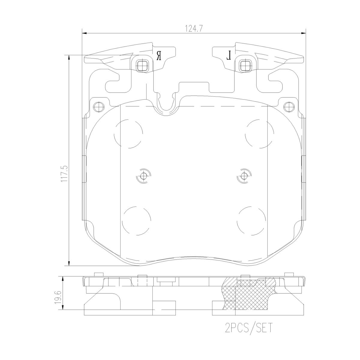 Bremsbelagsatz BREMBO P06106NX