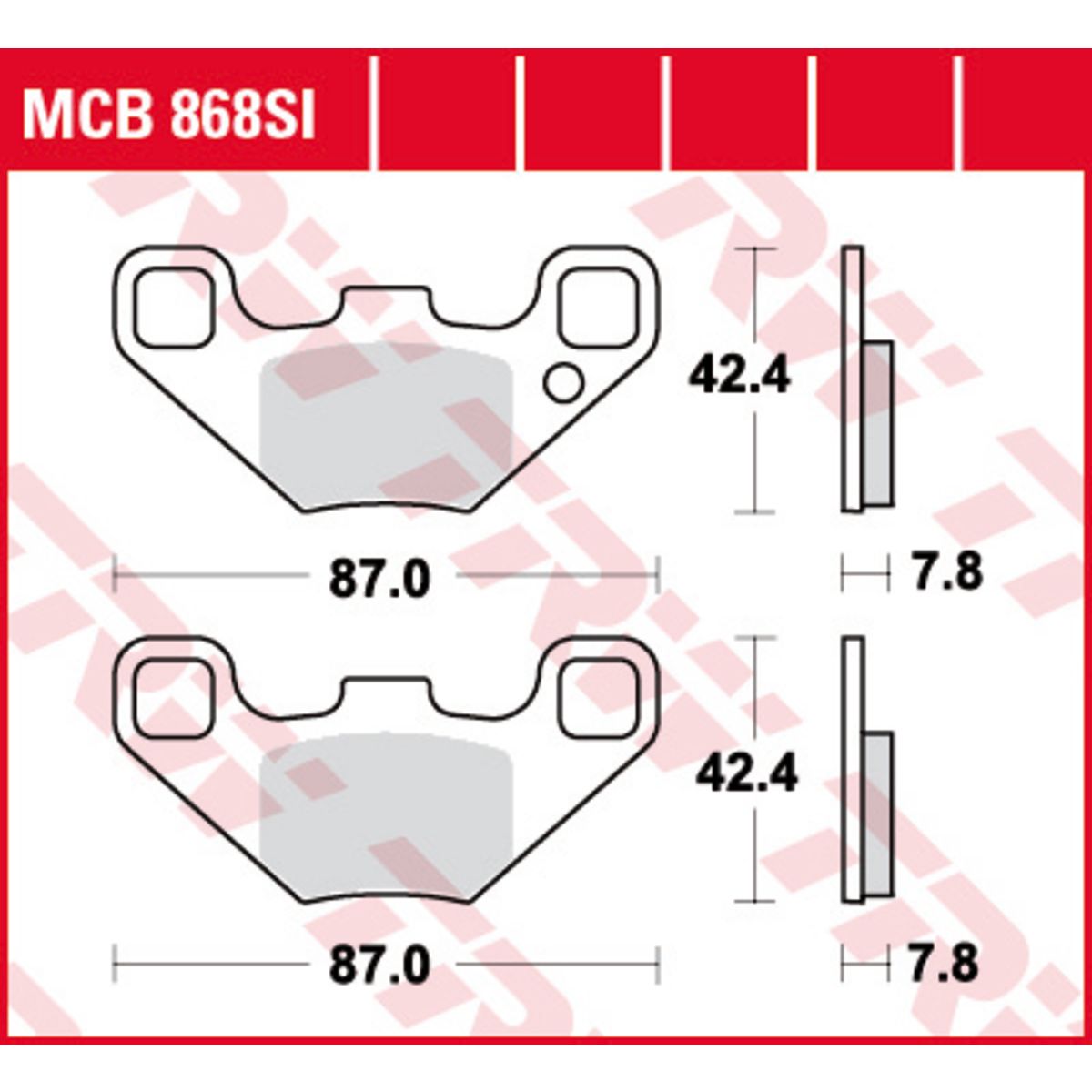 Bremsbelagsatz TRW MCB868SI