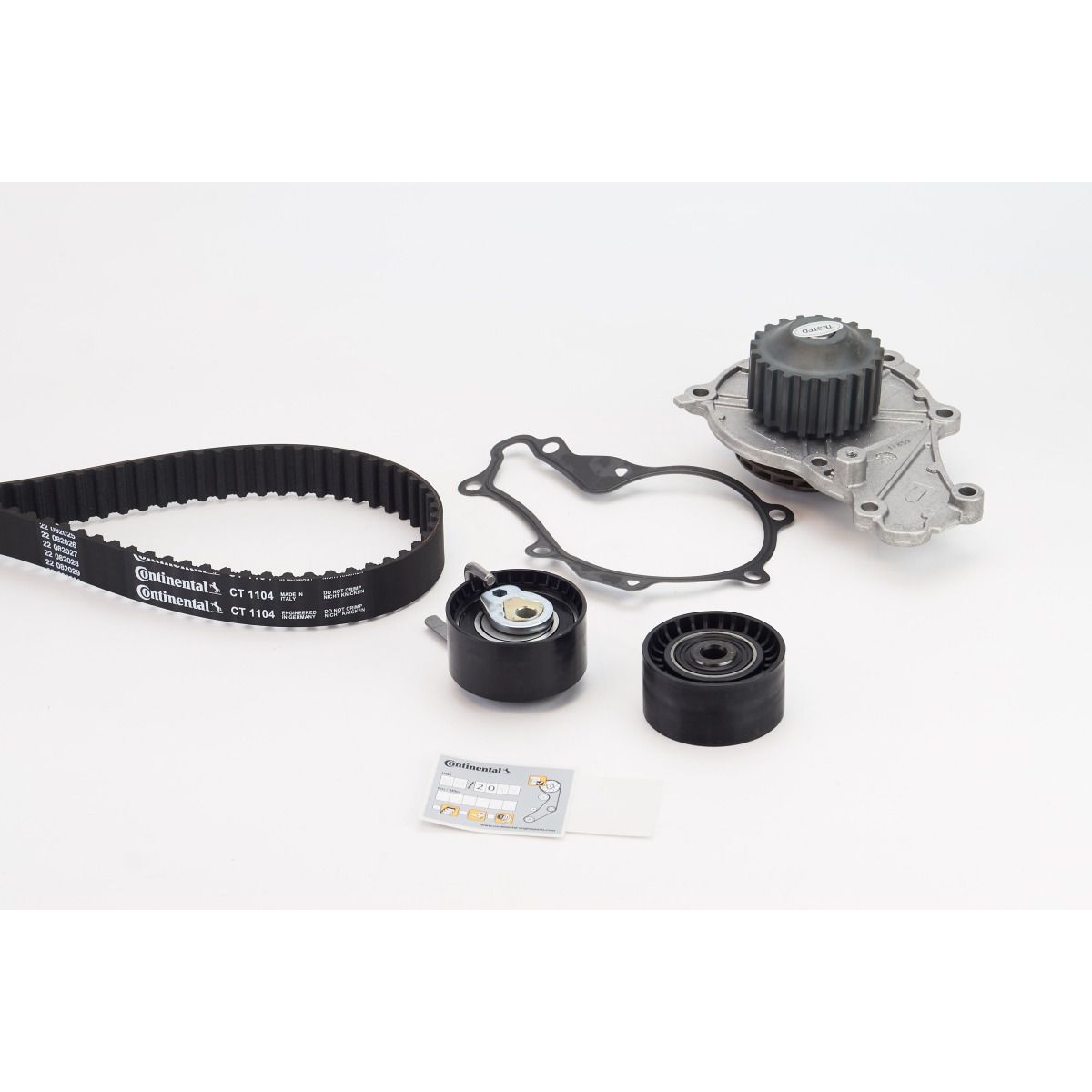 Image of Waterpomp+distributieriem set CONTINENTAL