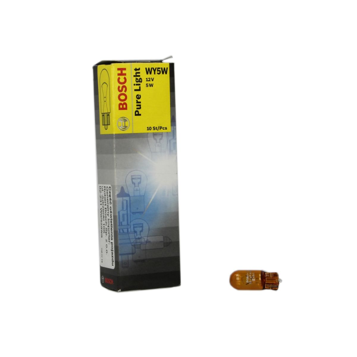 Bosch Lampada Secondaria Wy5w Pure Light 12V, 5W, 10 Pezzo