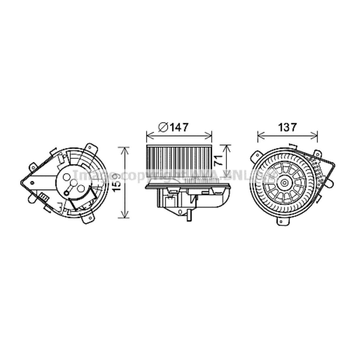 Image of Elektromotor, interieurventilator
