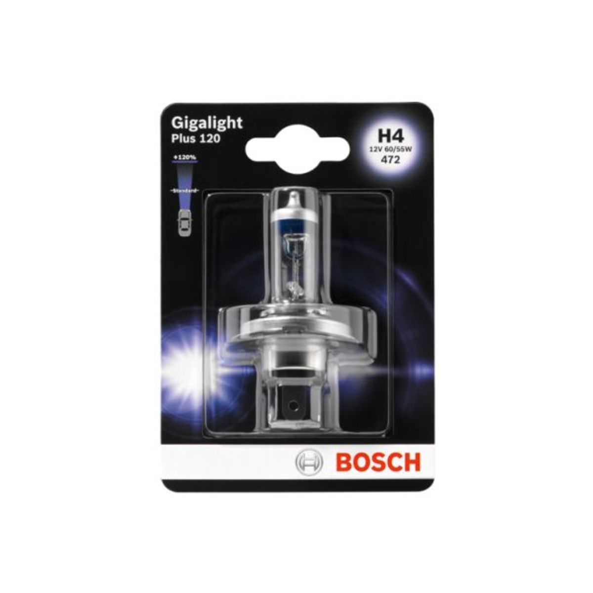 Image of Lamp Halogeen  H4 Gigalight Plus 120% 12V, 60/55W