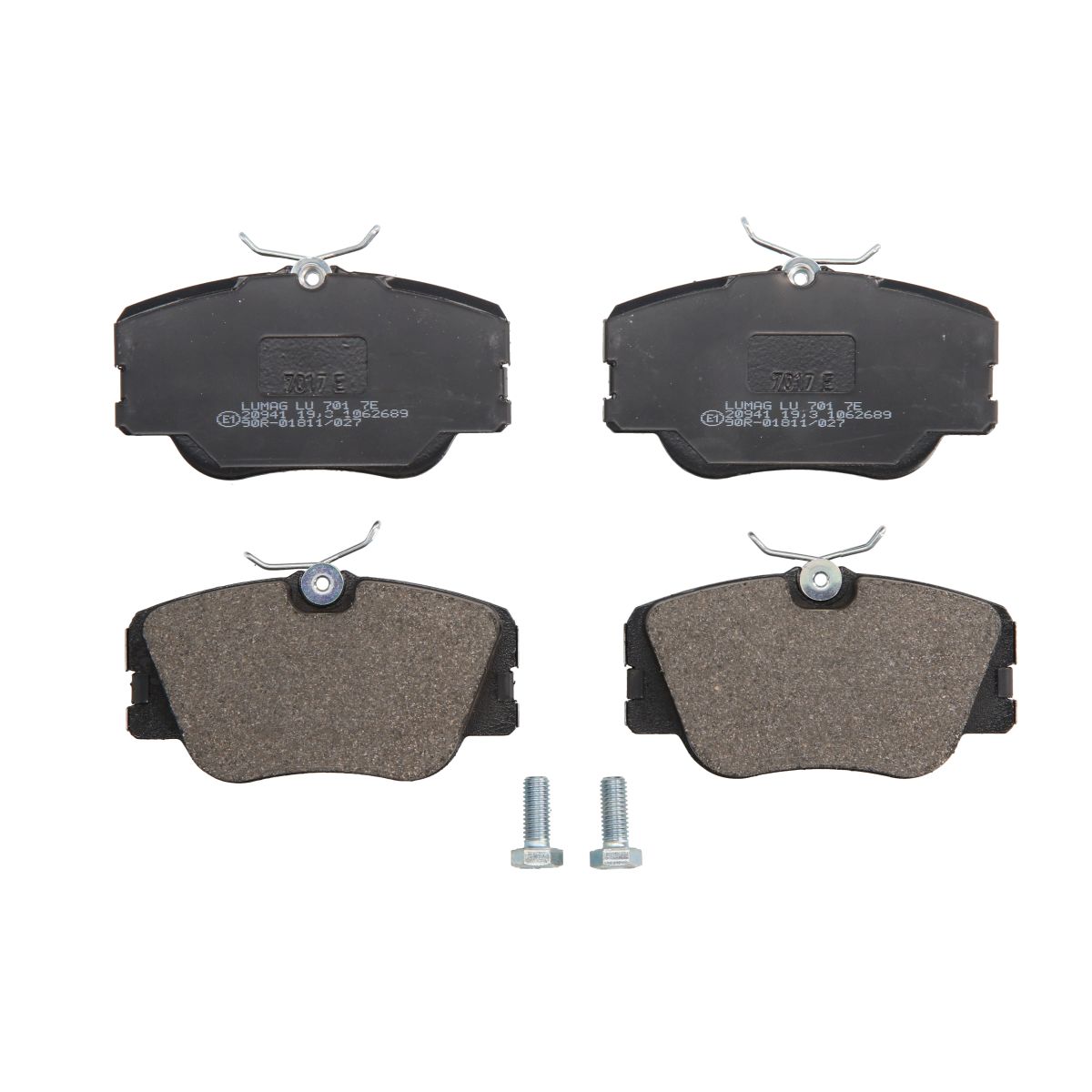 Bremsbelagsatz, Scheibenbremse BRECK 20941 00 701 00