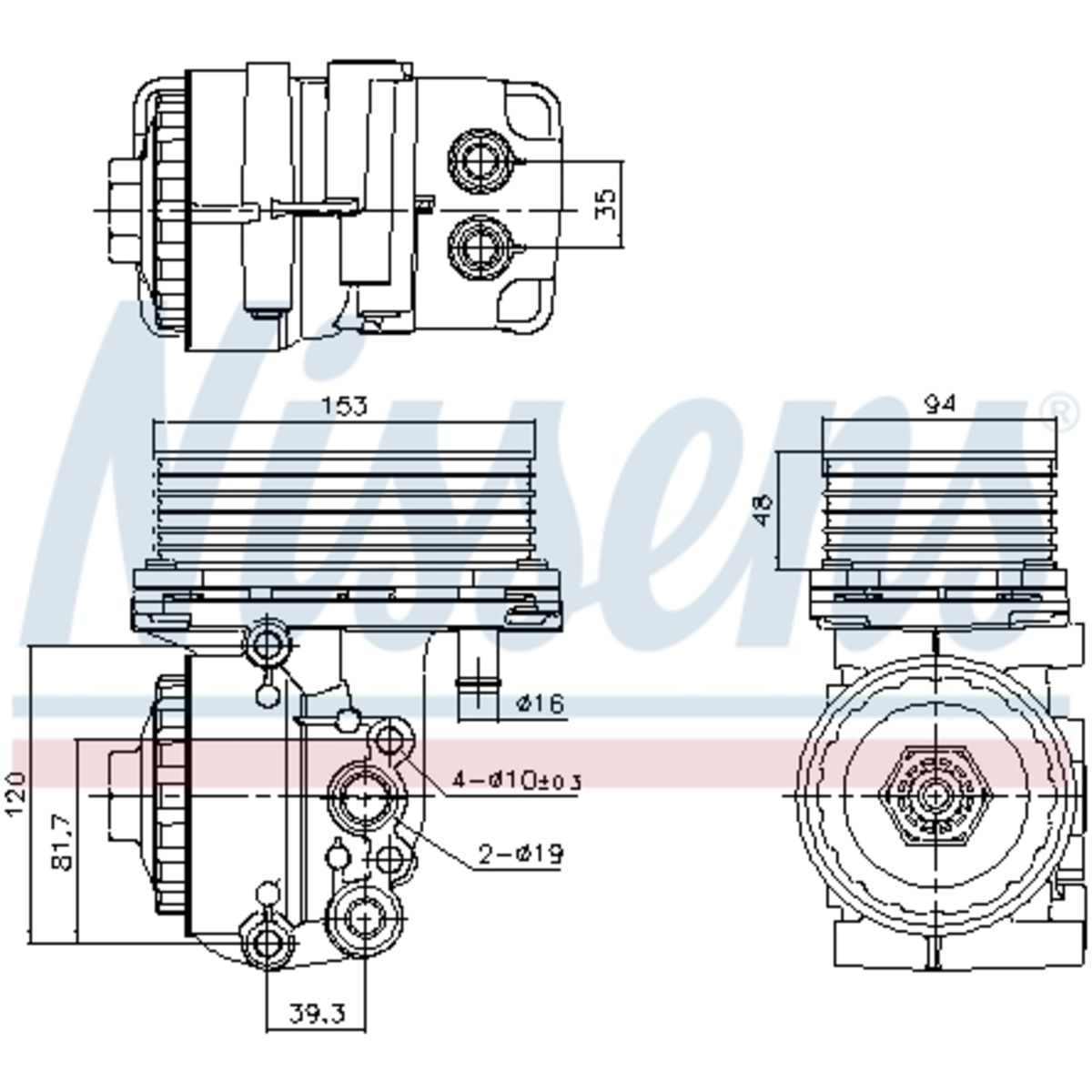 Olie radiator, motorolie
