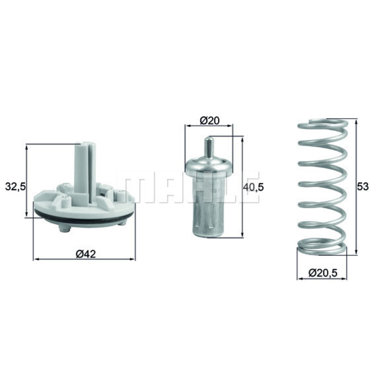 Mahle Termostato, Refrigerante Tx 183 80D