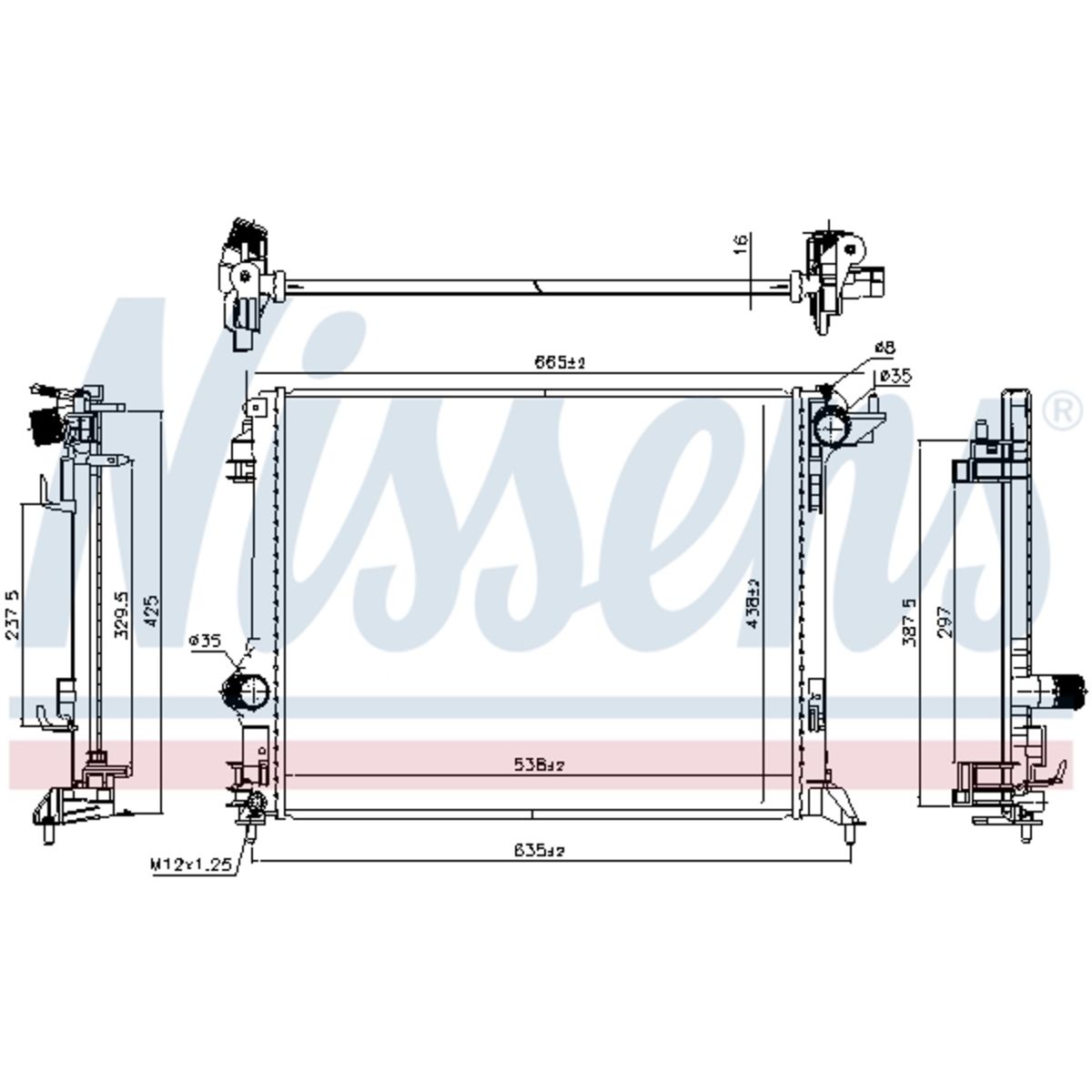 Radiator, motorkoeling