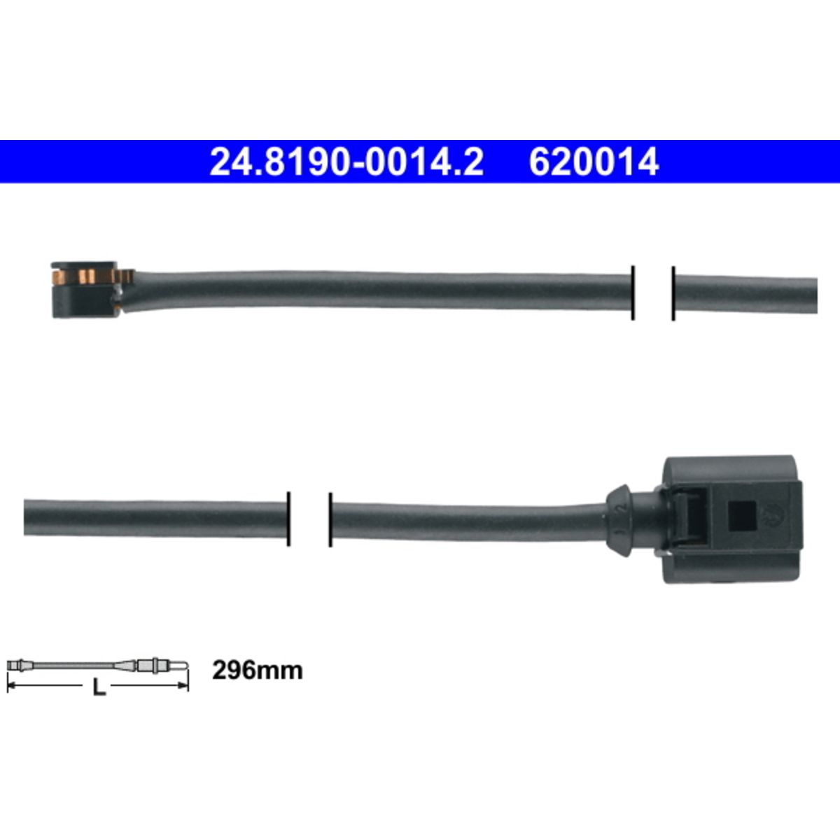 Témoin d'usure, plaquettes de frein ATE 24.8190-0014.2