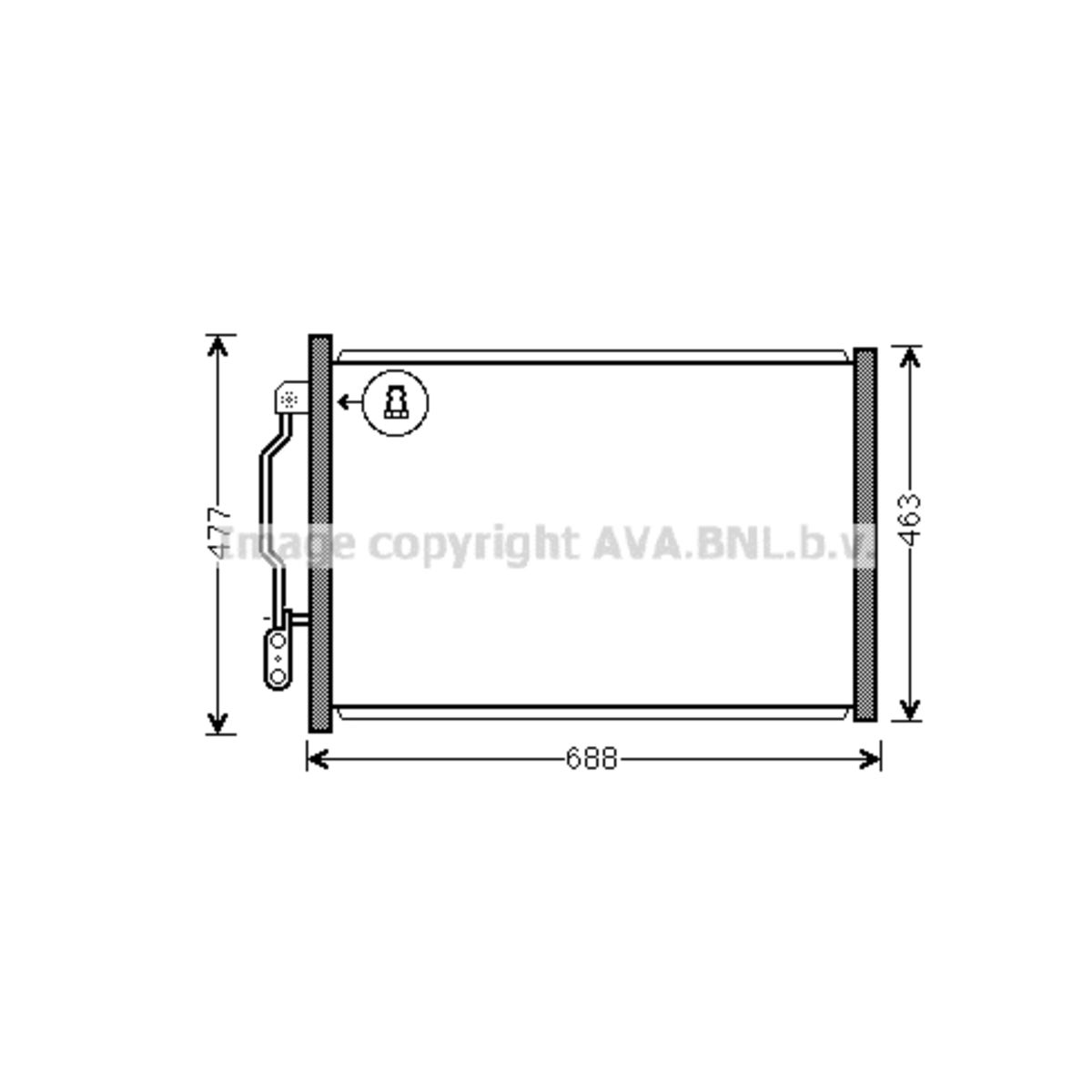 Image of Condensator, airconditioning   AVA
