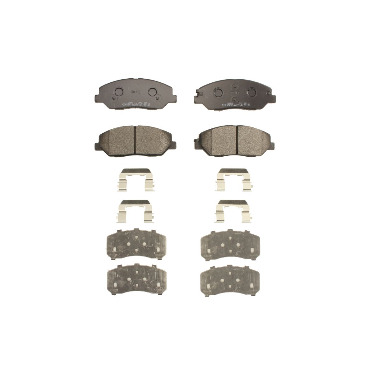Set di pastiglie freno BRECK 24351 00 701 00, anteriore