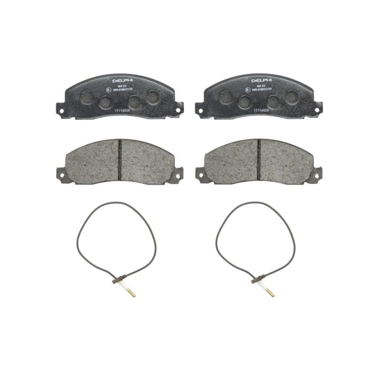 Delphi Set Di Pastiglie Freno Lp504, Anteriore