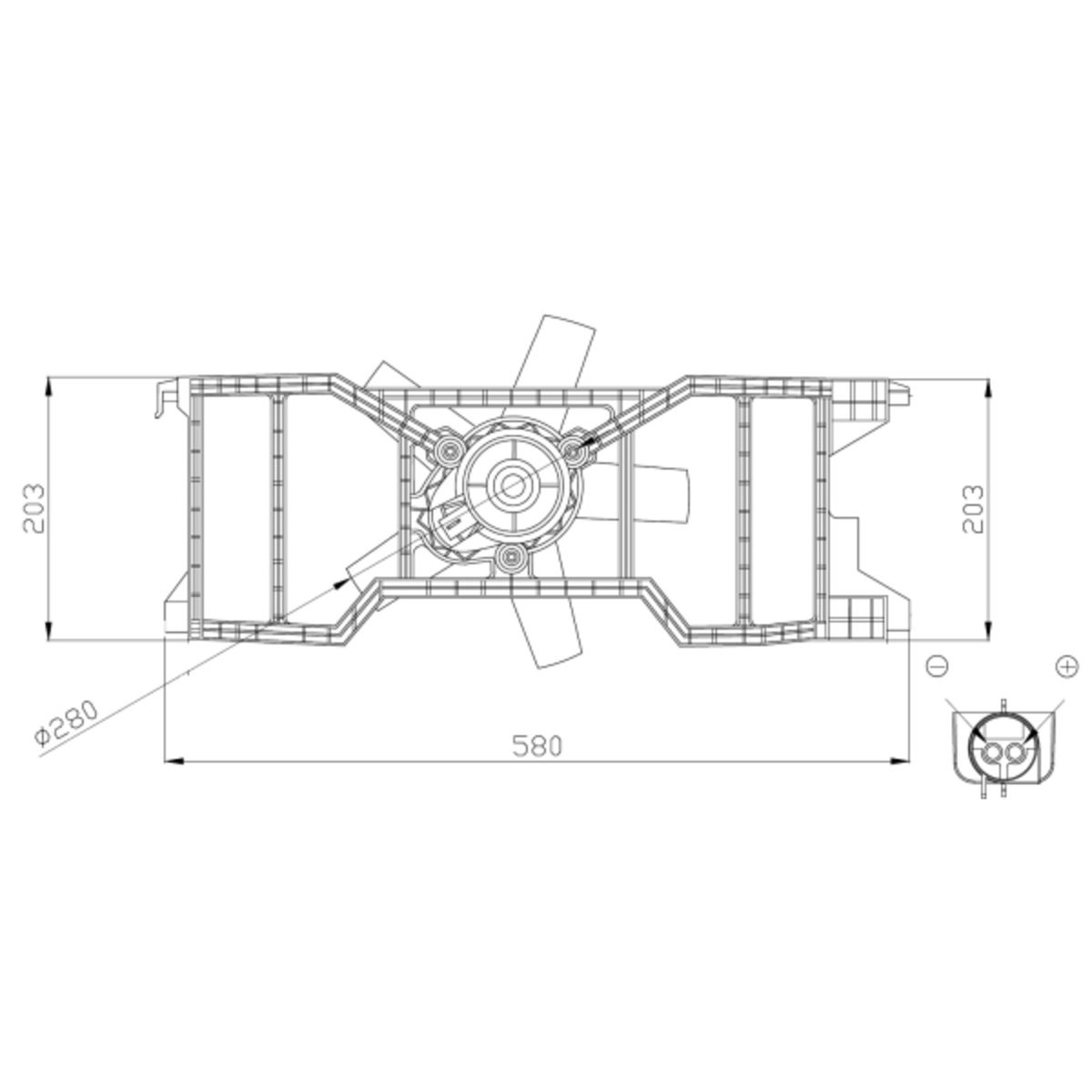 Nrf Koelventilatorwiel, Motorkoeling 47944