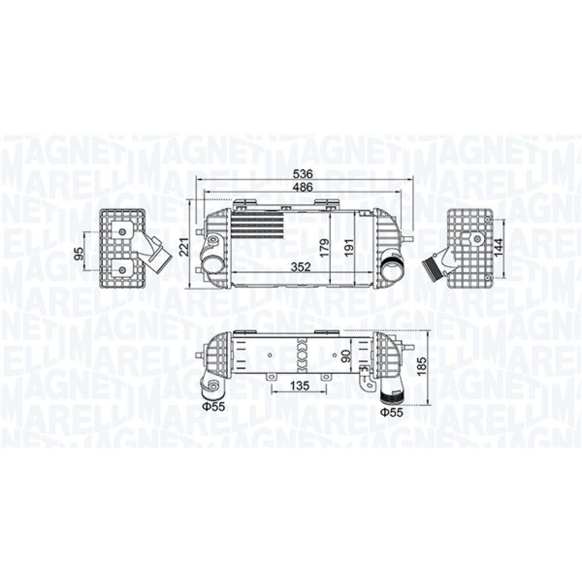 Magneti Marelli Intercooler 351319205760