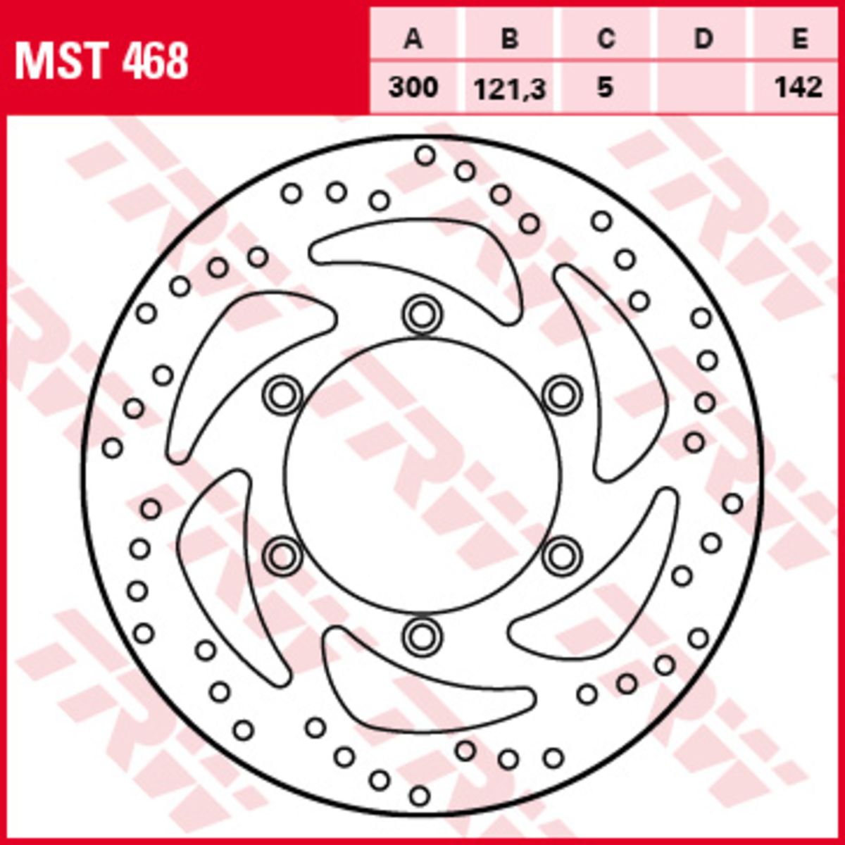 Bremsscheibe TRW MST468, 1 Stück