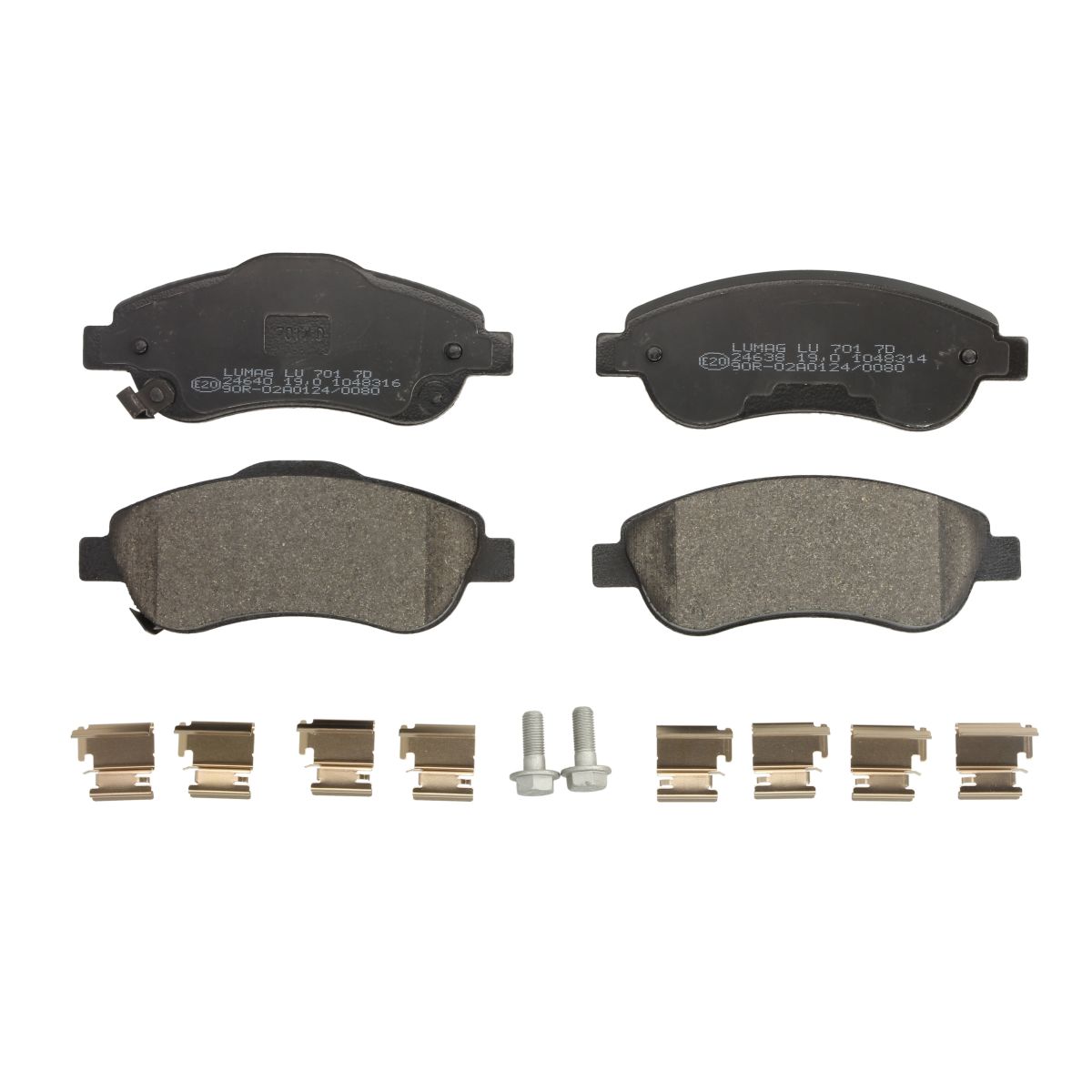 Bremsbelagsatz, Scheibenbremse BRECK 24638 00 701 00